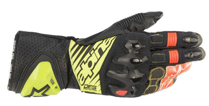 Ръкавици ALPINESTARS GP TECH V2 BLACK/FLUO RED/YELLOW