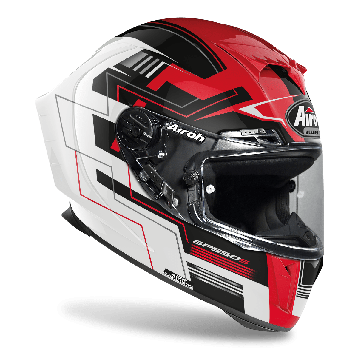 КАСКА AIROH GP550 S CHALLENGE RED GLOSS