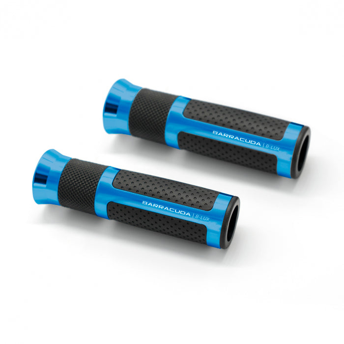 Мото ръкохватки BARRACUDA B-LUX RACING GRIPS BLUE