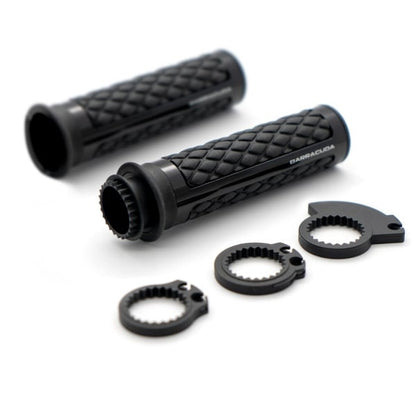 Мото ръкохватки BARRACUDA CLASSIC BROWN BLACK GRIPS