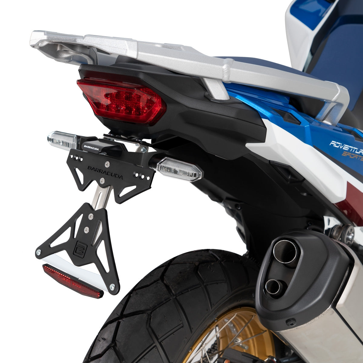 Стойка за номер за оригинални мигачи BARRACUDA Honda Africa Twin (2020-2022)