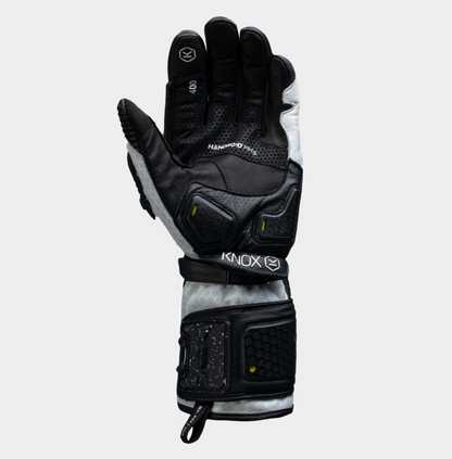 Кожени ръкавици KNOX Handroid Mk5 BLACK/WHITE LIMITED