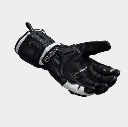 Кожени ръкавици KNOX Handroid Mk5 BLACK/WHITE LIMITED