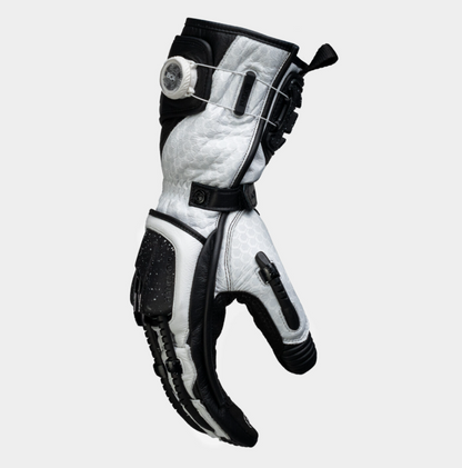 Кожени ръкавици KNOX Handroid Mk5 BLACK/WHITE LIMITED