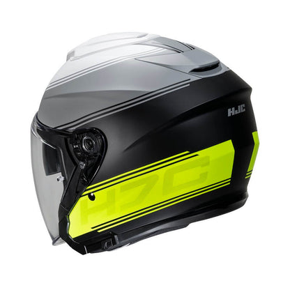 Oтворена каска HJC i30 VICOM GREY/YELLOW FLUO