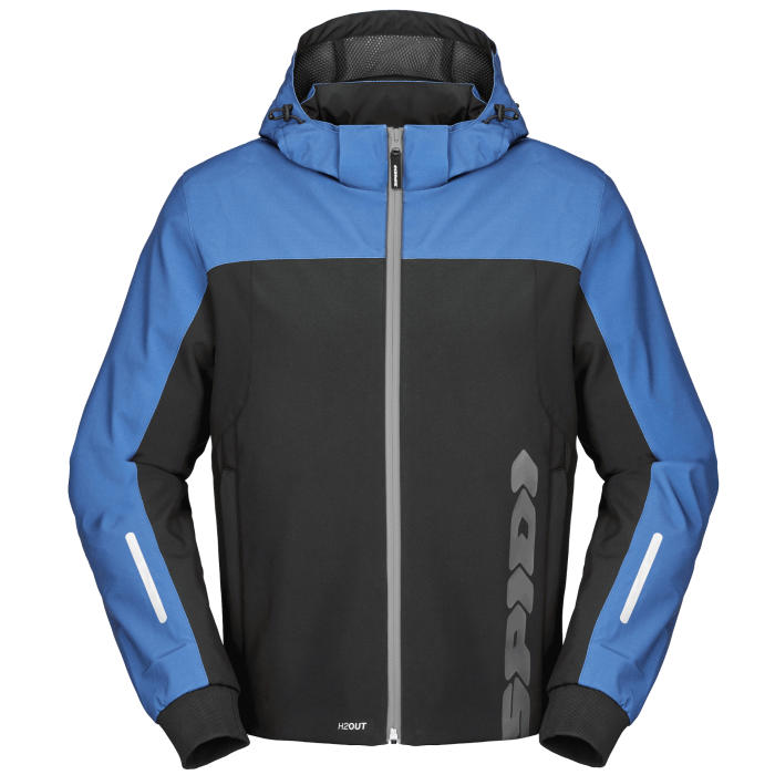 Текстилно мото яке SPIDI HOODIE H2OUT II BLACK/BLUE