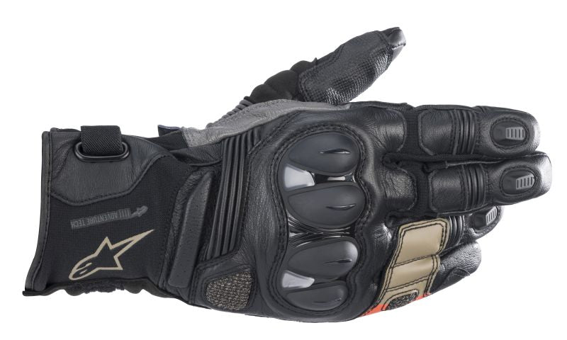 РЪКАВИЦИ ALPINESTARS BELIZE V2 DRYSTAR BLACK/FLUO RED/SANDY