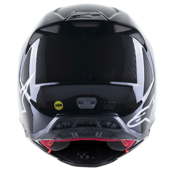 Мотокрос каска ALPINESTARS SM10 SOLID GLOSS BLACK CARBON