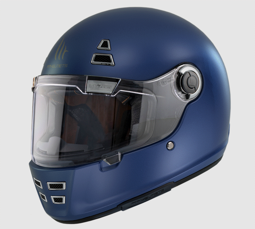 Каска MT JARAMA A7 SOLID BLUE MATT