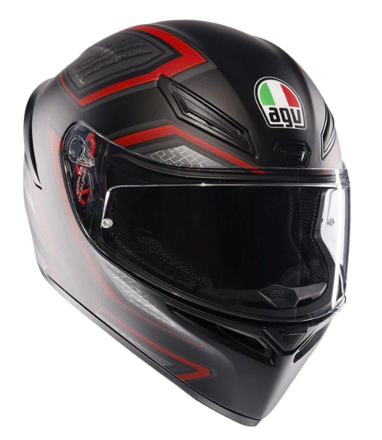 Каска AGV K1 S SLING MATT BLACK/RED