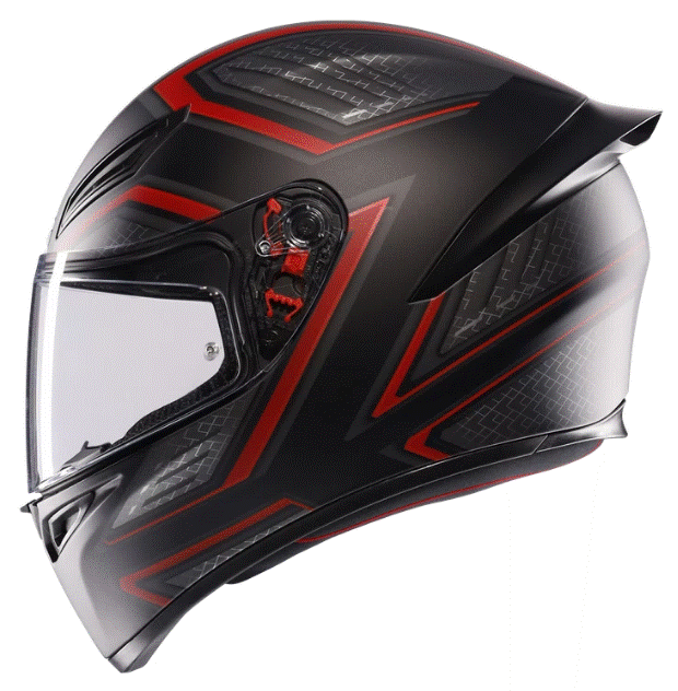 Каска AGV K1 S SLING MATT BLACK/RED