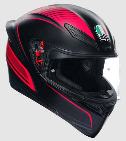 Каска за мотор AGV K1S ECE 22-06 WARMUP BLACK/PINK