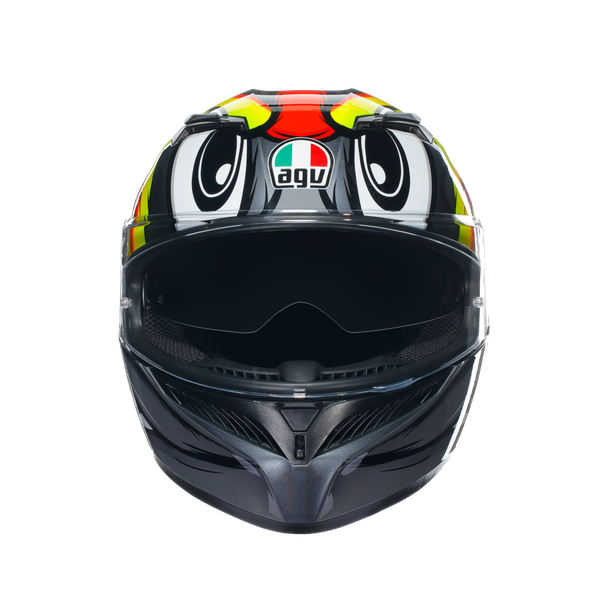 КАСКА AGV K3 -BIRDY 2.0 GREY/YELLOW/RED