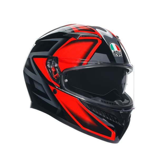КАСКА AGV K3 -COMPOUND BLACK/RED