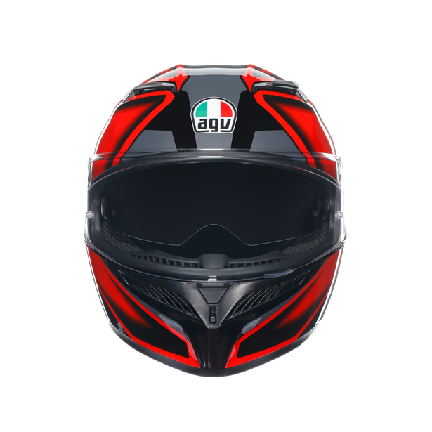 КАСКА AGV K3 -COMPOUND BLACK/RED