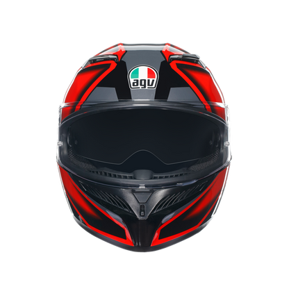 КАСКА AGV K3 -COMPOUND BLACK/RED