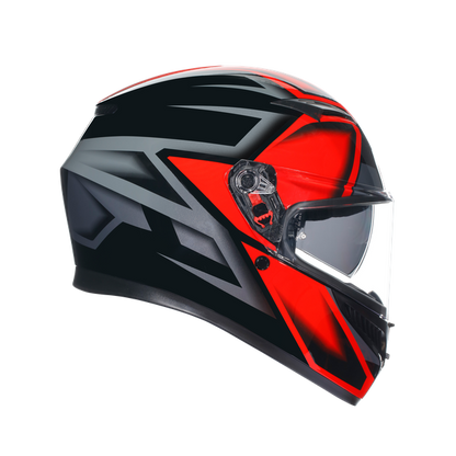 КАСКА AGV K3 -COMPOUND BLACK/RED