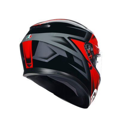 КАСКА AGV K3 -COMPOUND BLACK/RED