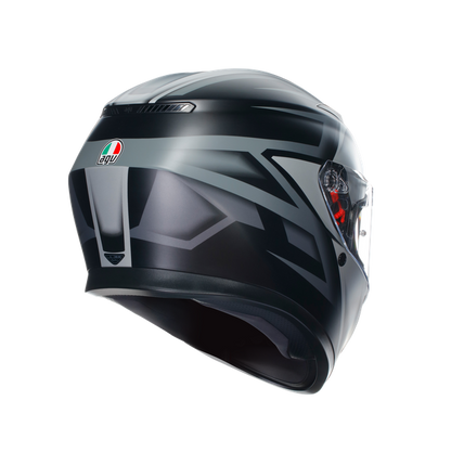 КАСКА AGV K3 COMPOUND MATT BLACK/GREY