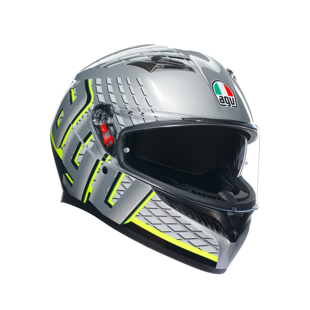КАСКА AGV K3 - FORTIFY GREY/BLACK/YELLOW FLUO