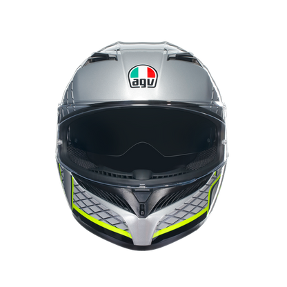 КАСКА AGV K3 - FORTIFY GREY/BLACK/YELLOW FLUO