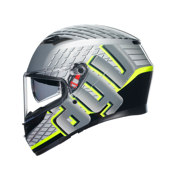 КАСКА AGV K3 - FORTIFY GREY/BLACK/YELLOW FLUO