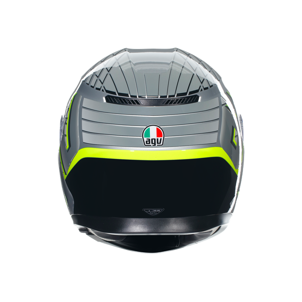 КАСКА AGV K3 - FORTIFY GREY/BLACK/YELLOW FLUO