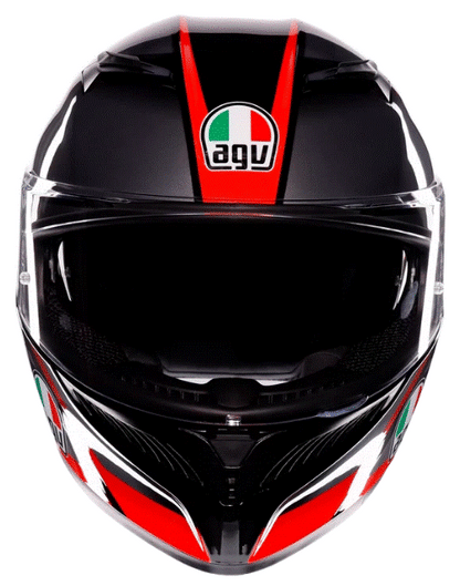 КАСКА AGV K3 STRIGA BLACK/GREY/RED