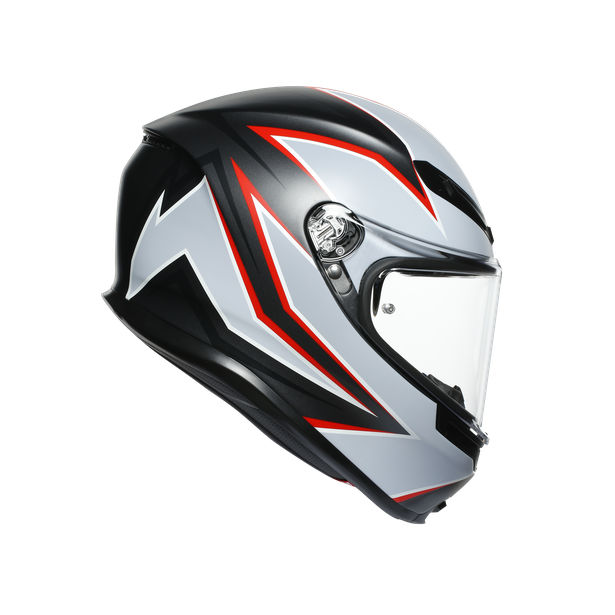 КАСКА AGV K-6 S FLASH MATT BLACK/GREY/RED