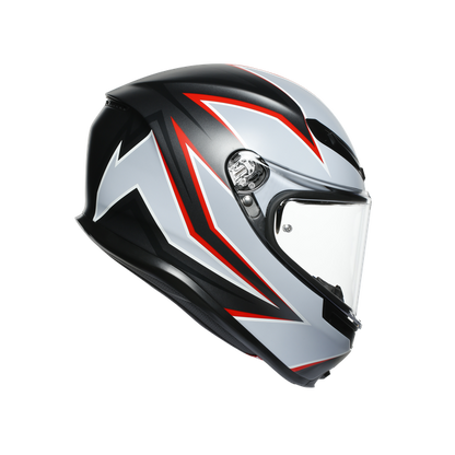 КАСКА AGV K-6 S FLASH MATT BLACK/GREY/RED