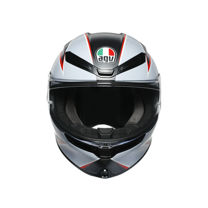 КАСКА AGV K-6 S FLASH MATT BLACK/GREY/RED