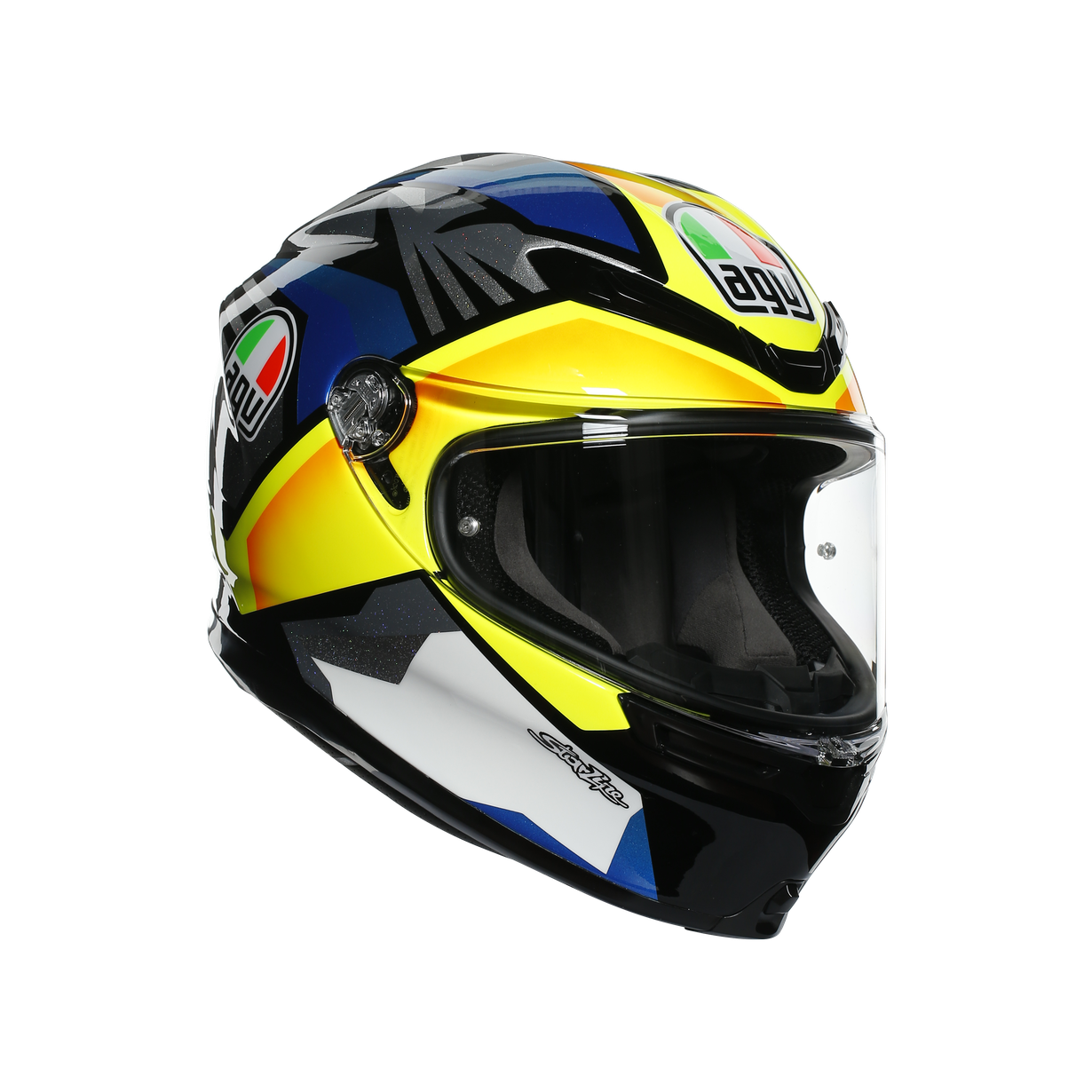 КАСКА AGV K-6 S JOAN BLACK/BLUE/YELLOW