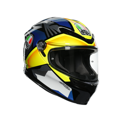 КАСКА AGV K-6 S JOAN BLACK/BLUE/YELLOW