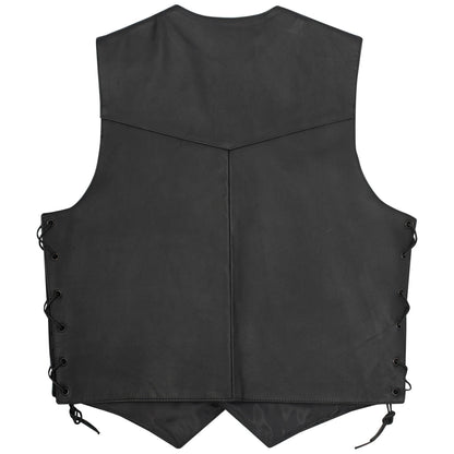 Кожен мото елек A-PRO WILD BLACK