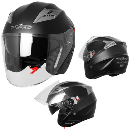 Каска за скутер A-PRO KINETIC MATT BLACK
