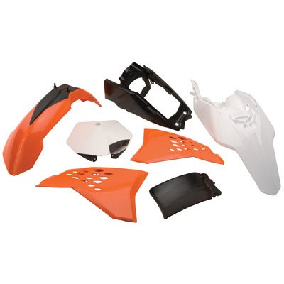 Пластмасов MX Replica кит POLISPORT за KTM 65 SX - 2009-11 OEM Color ORANGE