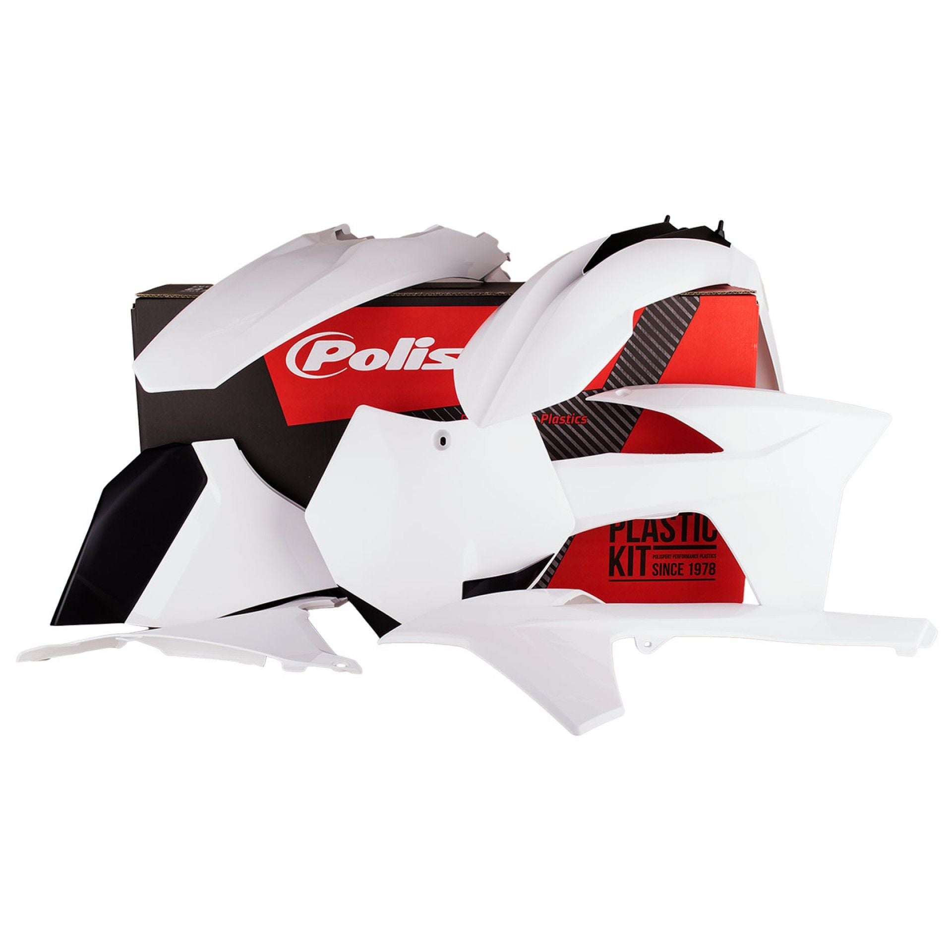 Пластмасов MX Replica кит POLISPORT за KTM 85 SX 2018-21 White