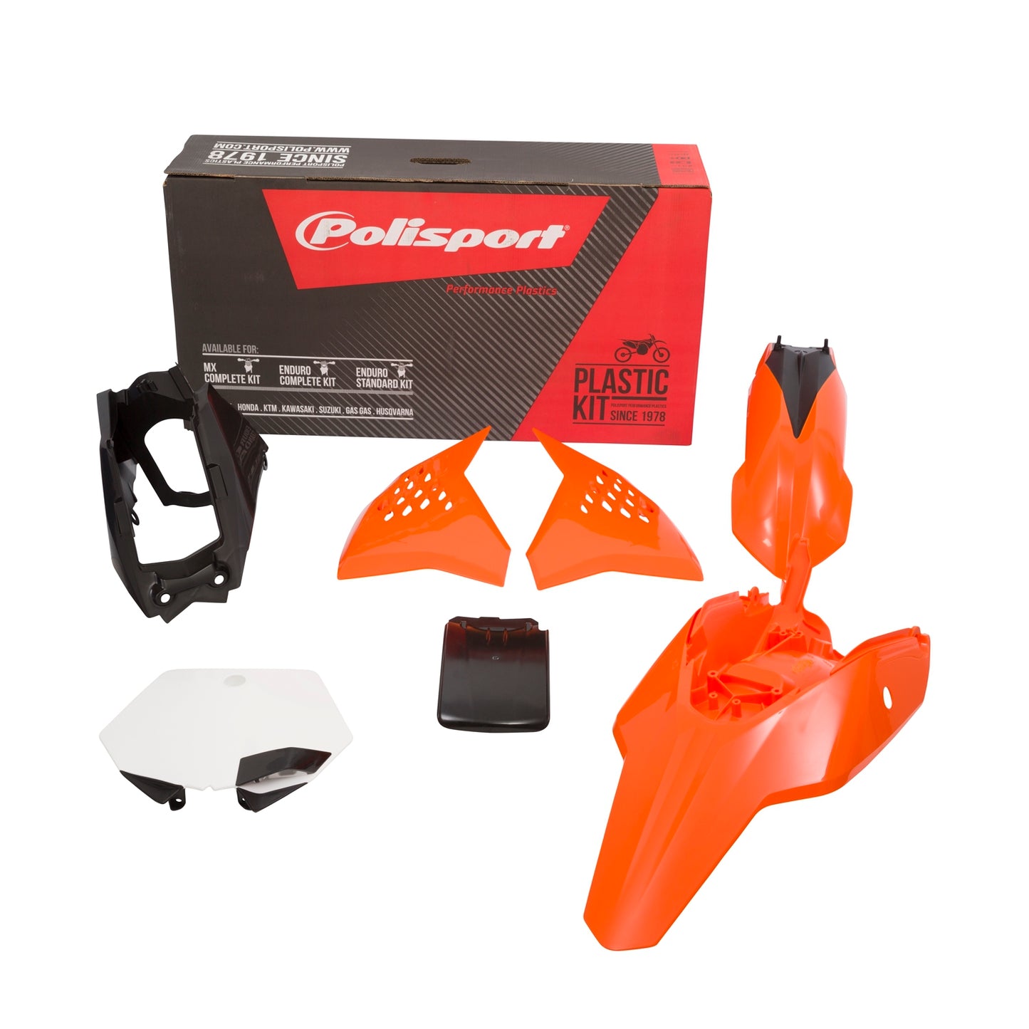Пластмасов MX Replica кит POLISPORT за KTM 85 SX 2013-17 Orange