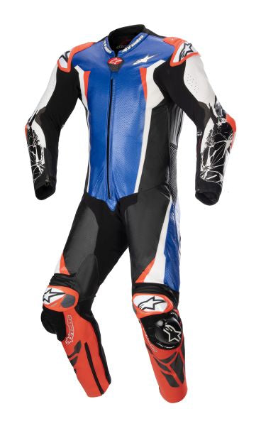 Кожен екип ALPINESTARS RACING ABSOLUTE V2 BLACK/FLUO BLUE