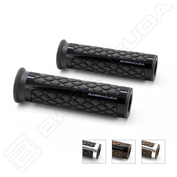 Мото ръкохватки BARRACUDA CLASSIC BLACK SILVER GRIPS