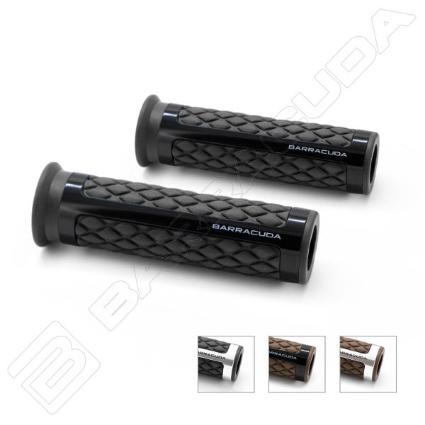 Мото ръкохватки BARRACUDA CLASSIC BROWN SILVER GRIPS