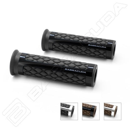 Мото ръкохватки BARRACUDA CLASSIC BROWN SILVER GRIPS