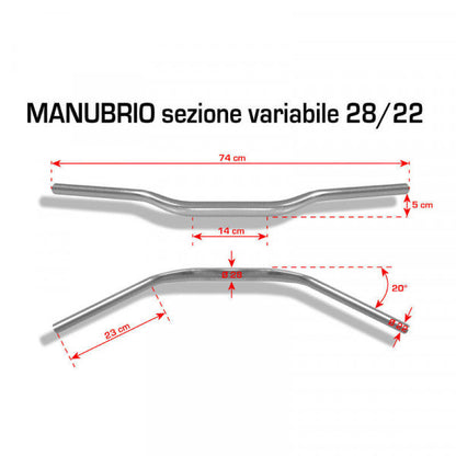 КОРМИЛО BARRACUDA HANDLEBAR 28/22 BLUE