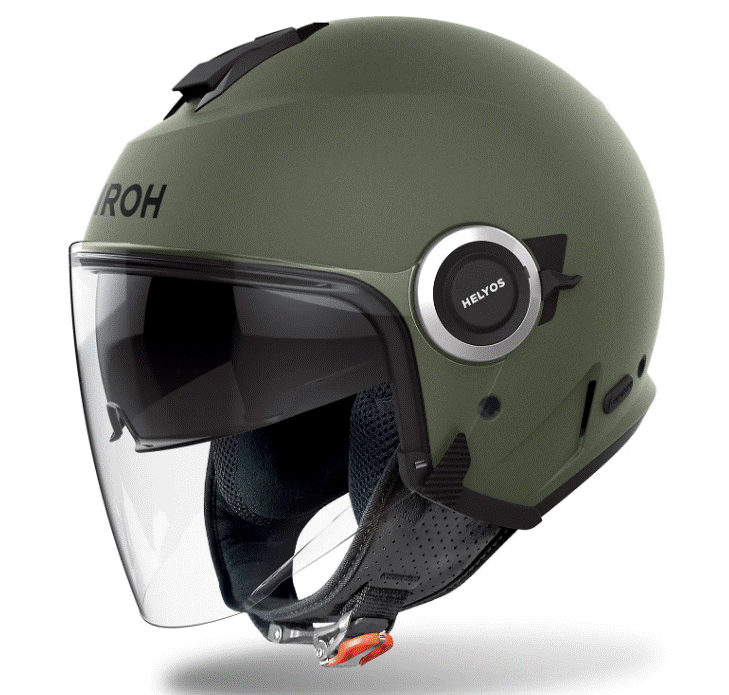 Kаска за скутер AIROH HELYOS MILITARY GREEN