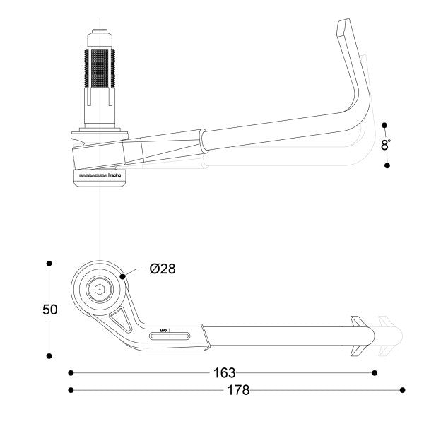 Предпазител лост BARRACUDA LEVER PRO-TECT B-LUX VR|46