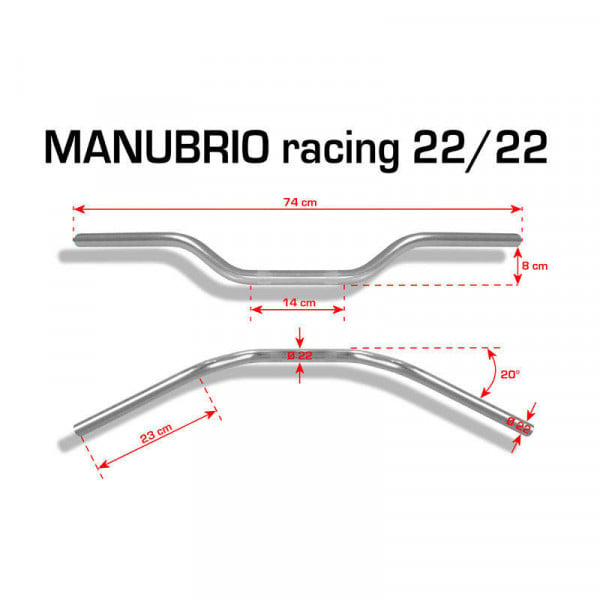 КОРМИЛО BARRACUDA HANDLEBAR RACING RED