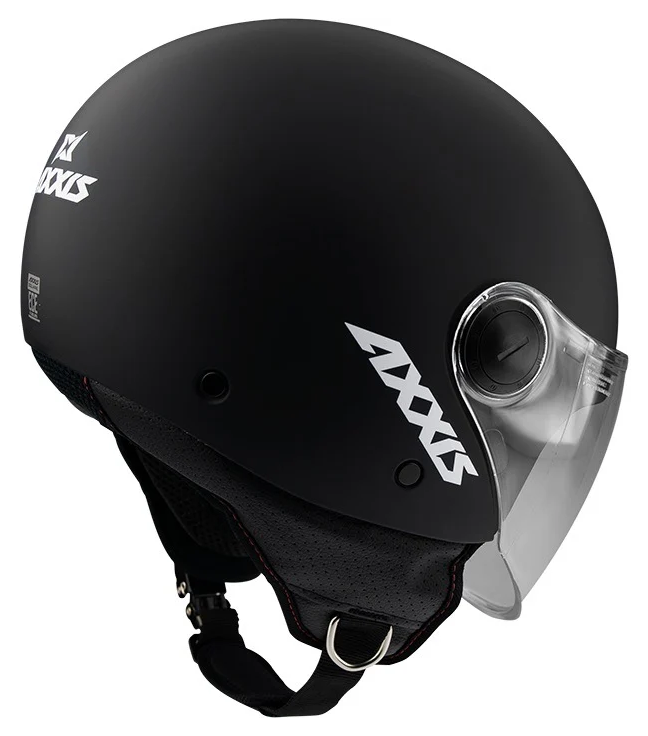 КАСКА ЗА СКУТЕР AXXIS SQUARE S SOLID BLACK МАТТ