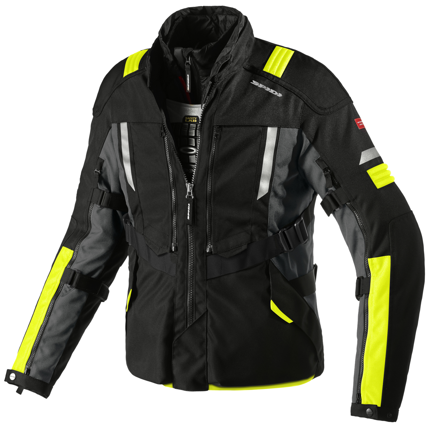 Текстилно мото яке SPIDI MODULAR YELLOW FLUO