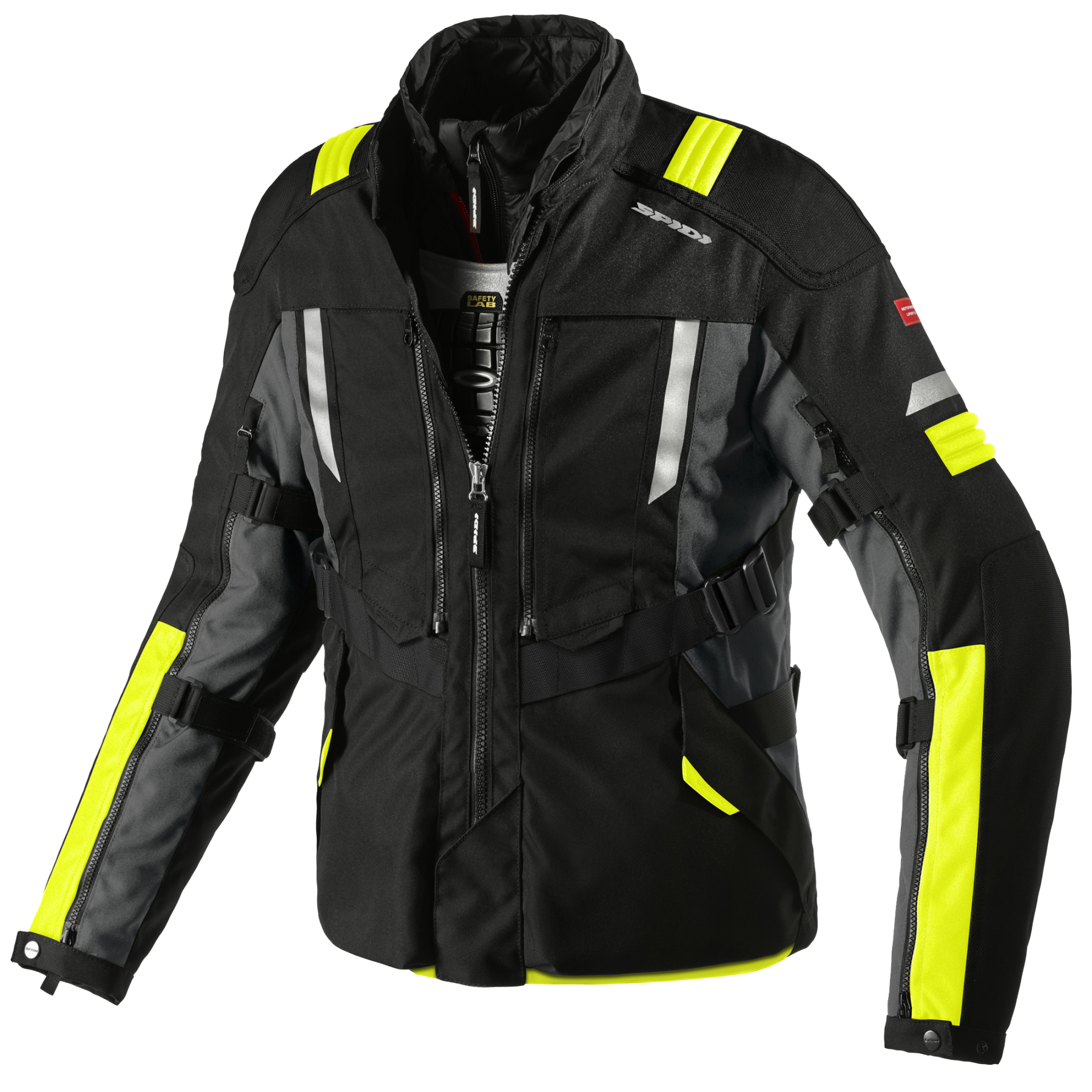 Текстилно мото яке SPIDI MODULAR YELLOW FLUO