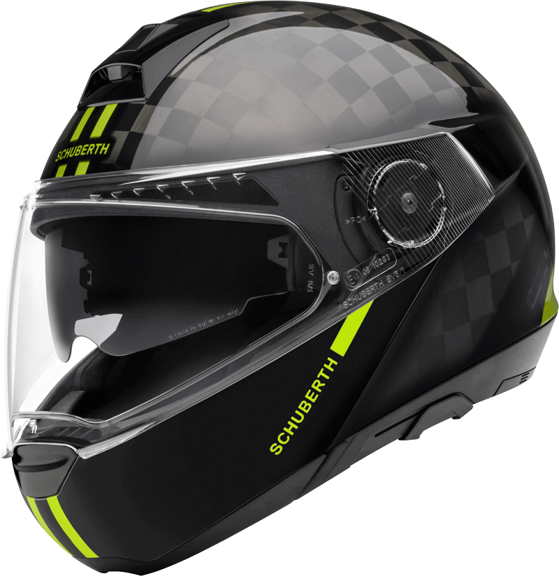 Мото каска SCHUBERTH C4 PRO CARBON BLACK/NEON YELLOW